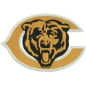 Chicago Bears logo 2 embroidery design preview showcasing the iconic team emblem for stitching on apparel and accessories.