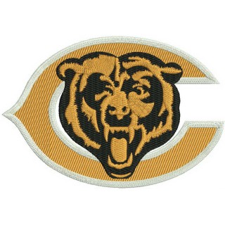 Chicago Bears logo 2 embroidery design - Embroidery Design