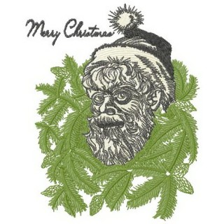 Merry Christmas Santa embroidery design - Embroidery Design