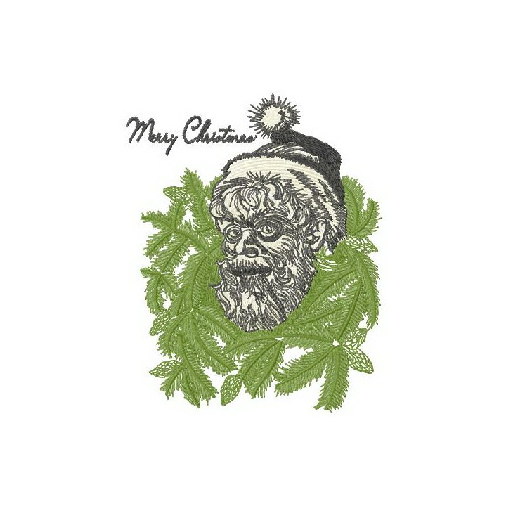 Merry Christmas Santa embroidery design - Embroidery Design