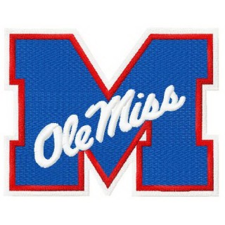 Ole Miss Rebels logo embroidery design - Embroidery Design