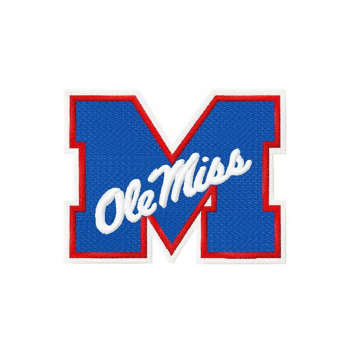 Ole Miss Rebels logo embroidery design - Embroidery Design