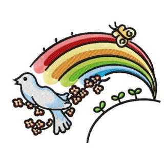 Rainbow 2 embroidery design - Embroidery Design