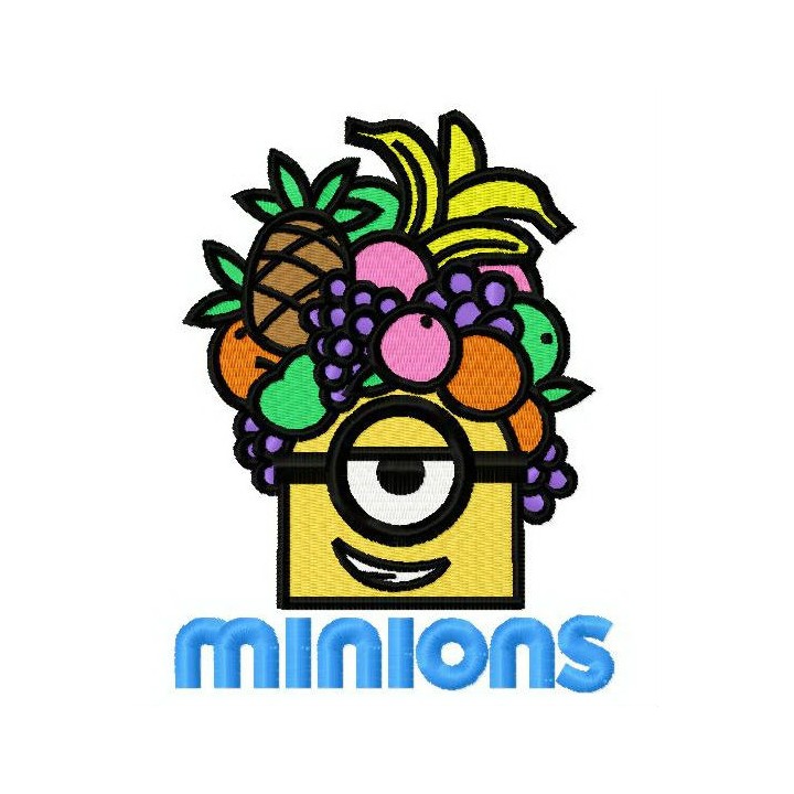 Tropical Minion 2 embroidery design - Embroidery Design