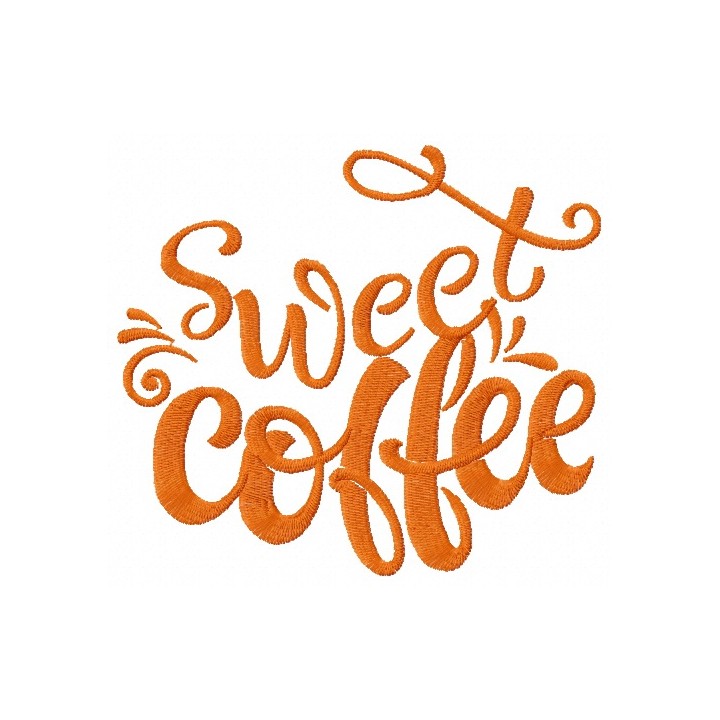 Sweet coffee embroidery design - Embroidery Design