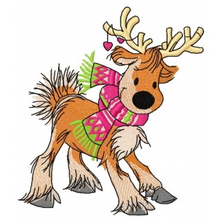 Deer's date 5 embroidery design - Embroidery Design