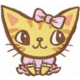 Cute kitty 25  embroidery design - Embroidery Design