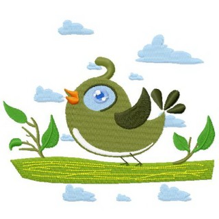 Bird's trill 2 embroidery design - Embroidery Design