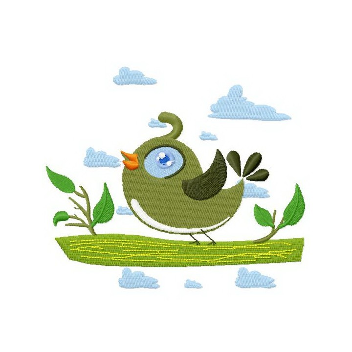 Bird's trill 2 embroidery design - Embroidery Design