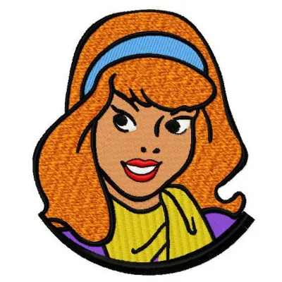 Preview of Daphne Blake 3 embroidery design featuring a fun Scooby Doo motif, ideal for creative stitching projects.
