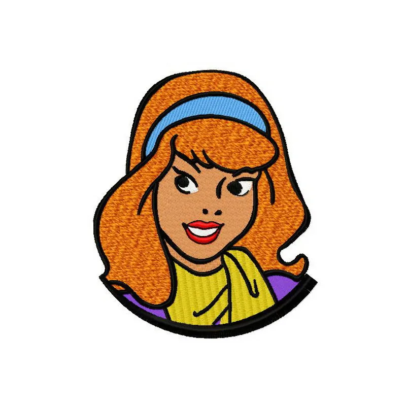 Preview of Daphne Blake 3 embroidery design featuring a fun Scooby Doo motif, ideal for creative stitching projects.