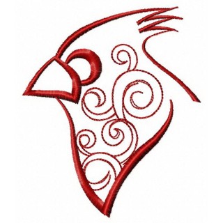 Redbird embroidery design - Embroidery Design