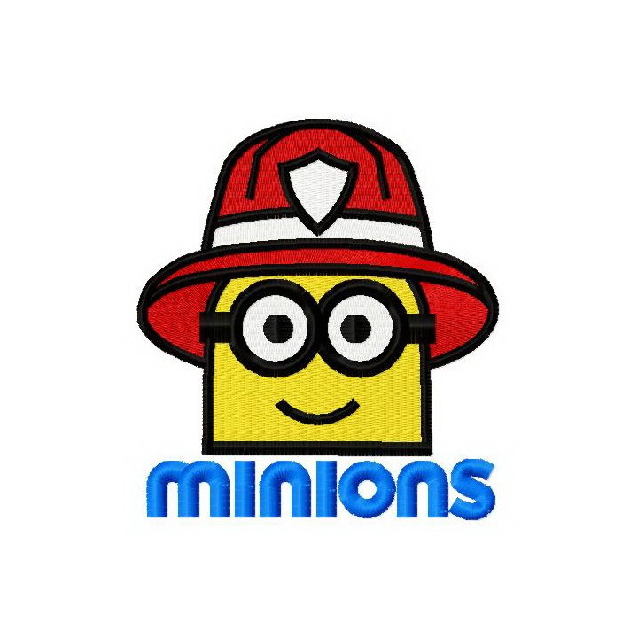 Minion the fireman 2 embroidery design - Embroidery Design