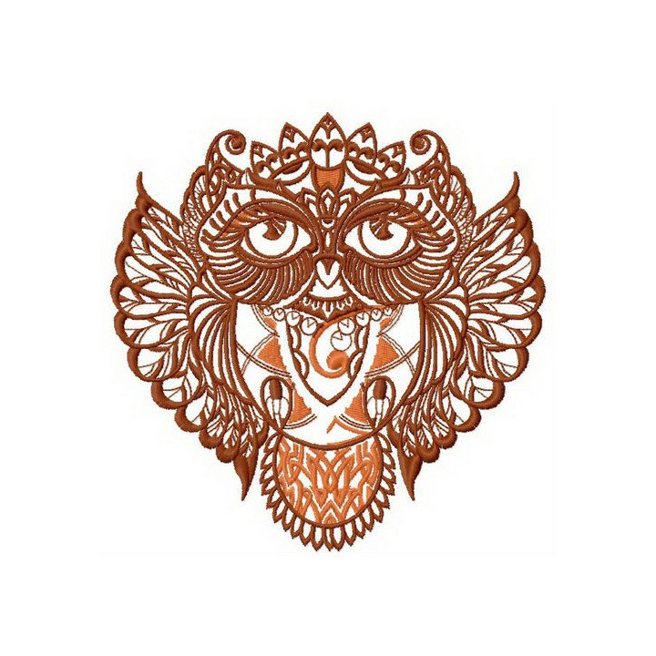 Owl granny 3 embroidery design - Embroidery Design