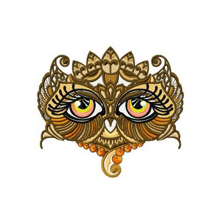 Owl granny 2 embroidery design - Embroidery Design