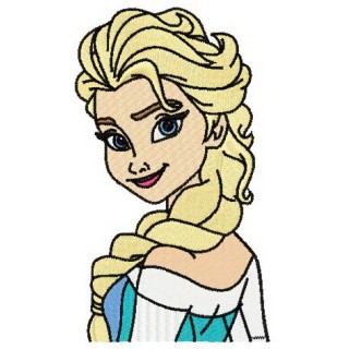 Wonderful Elsa embroidery design - Embroidery Design