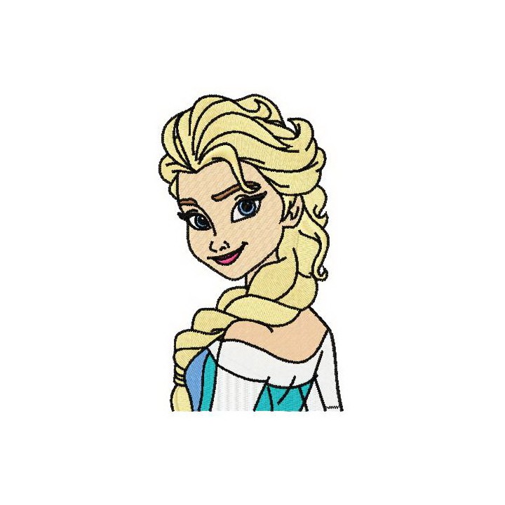 Wonderful Elsa embroidery design - Embroidery Design
