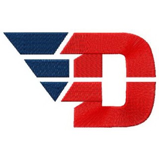 Dayton Flyers logo embroidery design - Embroidery Design
