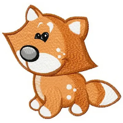 Tiny fox embroidery design featuring a whimsical fox motif, ideal for stitching on t-shirts and tote bags.