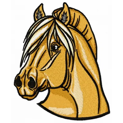 Preview of the Red Horse 4 embroidery design showcasing a vibrant horse motif suitable for stitching on apparel or decor.