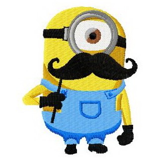 Minion Poirot embroidery design - Embroidery Design
