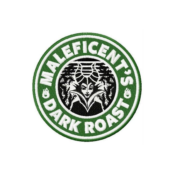 Maleficent's dark roast embroidery design - Embroidery Design