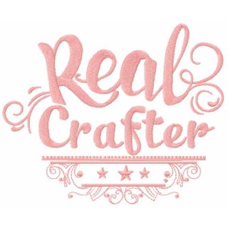 Real crafter embroidery design - Embroidery Design