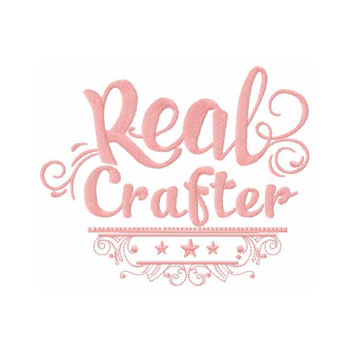 Real crafter embroidery design - Embroidery Design