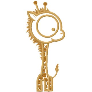 Little giraffe embroidery design - Embroidery Design