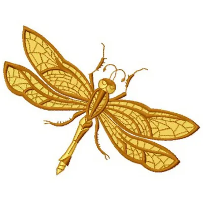 Preview of Dragonfly 2 embroidery design showcasing intricate stitching patterns and vibrant details.