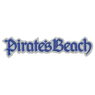 Pirate's beach surfing team 6 embroidery design - Embroidery Design