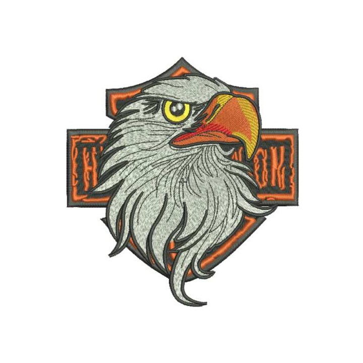Harley Davidson Eagle logo 7 embroidery design - Embroidery Design