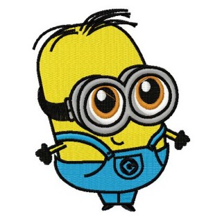 Chibi Minion 2 embroidery design - Embroidery Design