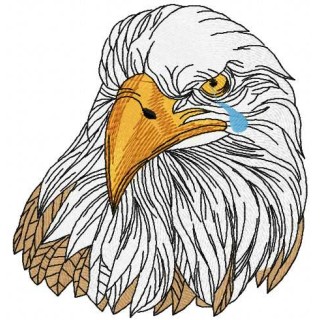 White eagle embroidery design - Embroidery Design