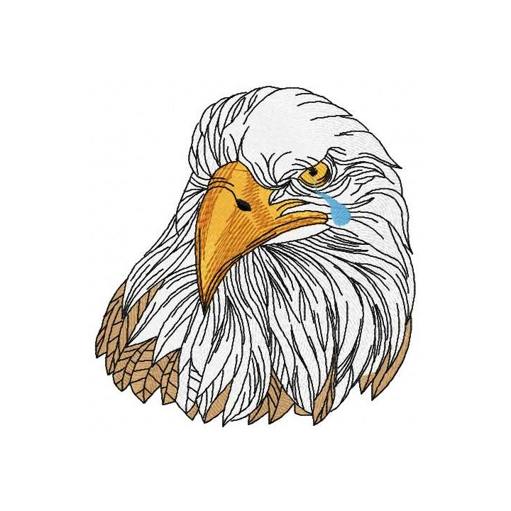 White eagle embroidery design - Embroidery Design