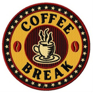 Coffee break 4 embroidery design - Embroidery Design