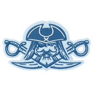 Pirate's beach Surfing team 4 embroidery design - Embroidery Design