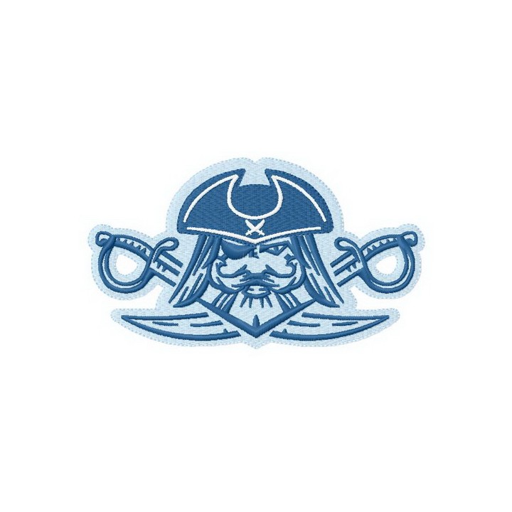 Pirate's beach Surfing team 4 embroidery design - Embroidery Design