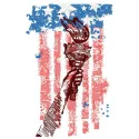 Torch of Liberty 3 embroidery design featuring a vibrant depiction of the iconic symbol for Independence Day.