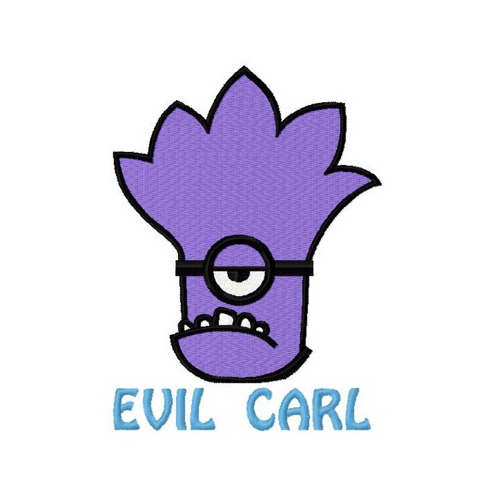 Purple Minion 3 embroidery design - Embroidery Design