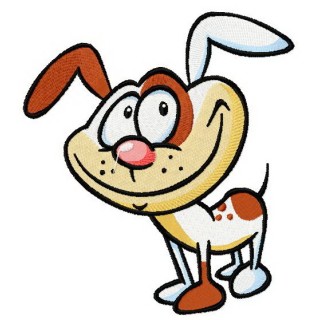 Cute dog 2 embroidery design - Embroidery Design