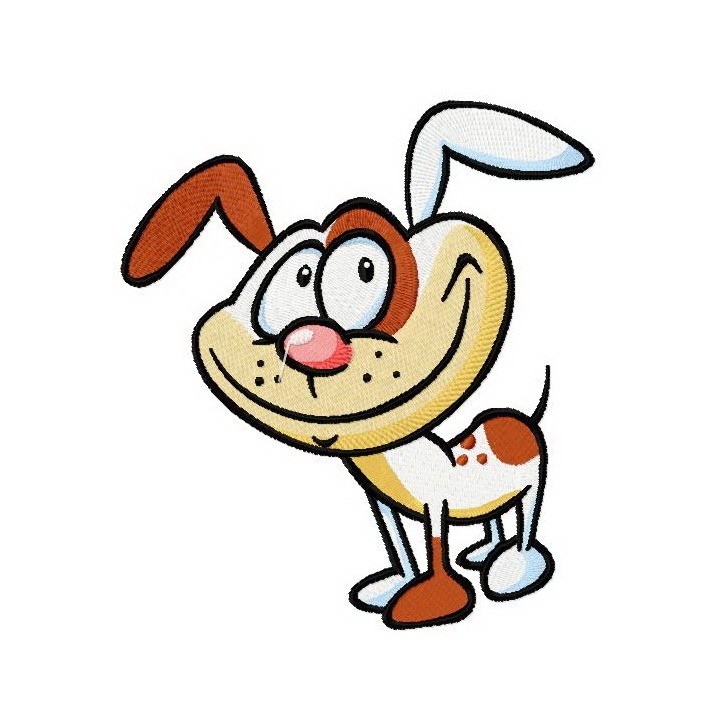 Cute dog 2 embroidery design - Embroidery Design