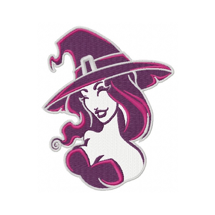Sexy witch 10 embroidery design - Embroidery Design