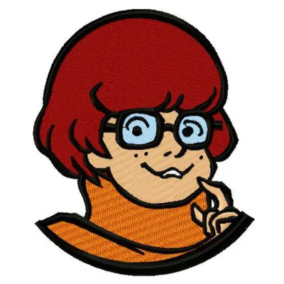 Preview of Velma 3 embroidery design featuring Scooby Doo characters for creative stitching projects.