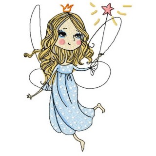 Charming fairy 3 embroidery design - Embroidery Design