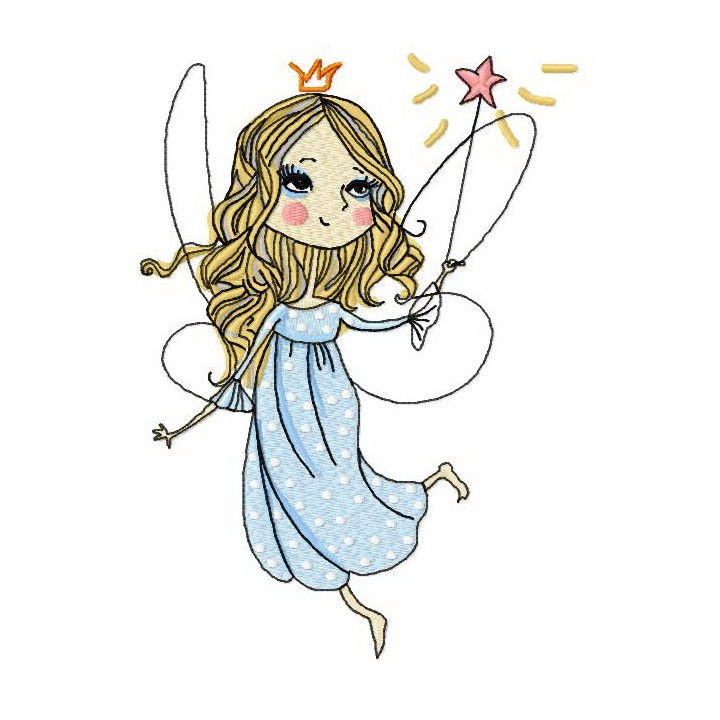 Charming fairy 3 embroidery design - Embroidery Design