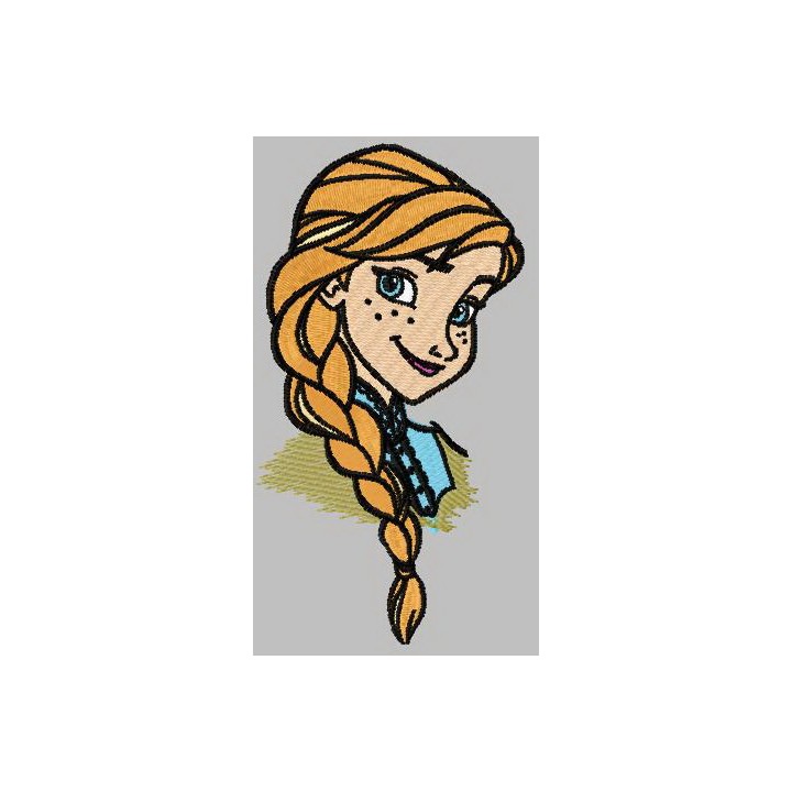 Anna Frozen 4 embroidery design - Embroidery Design