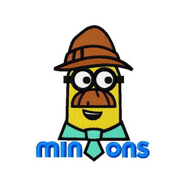 Minion in Tyrolean hat 2 embroidery design - Embroidery Design