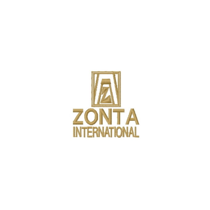 Zonta International logo embroidery design - Embroidery Design