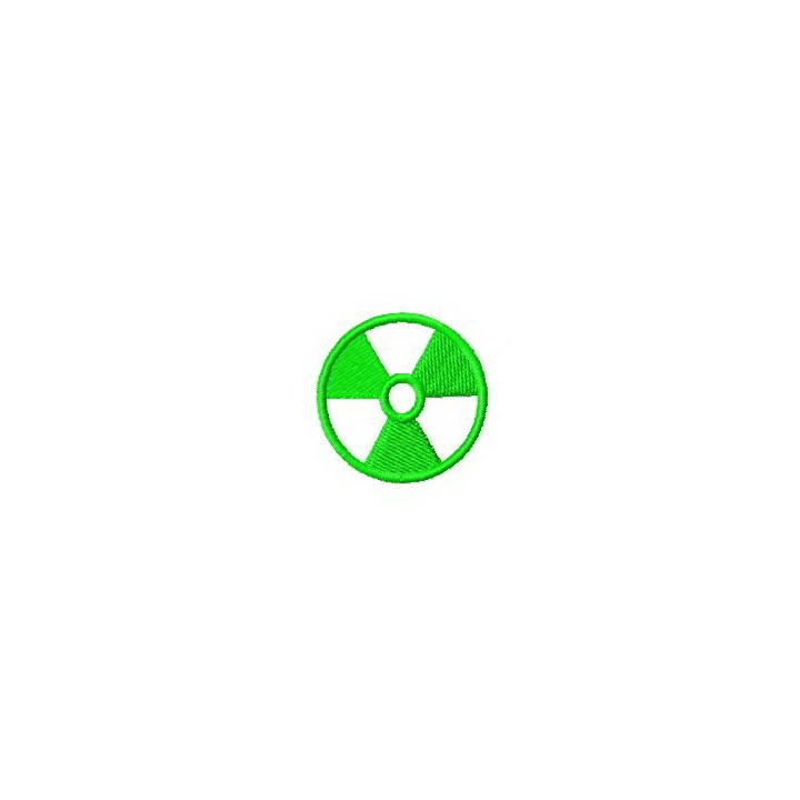 Nuclear hazard sign embroidery design - Embroidery Design